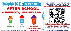 Kona Ice January 18 QR code to pre-order